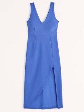 NWT Abercrombie Women’s Plunge V-Neck Midi Dress
